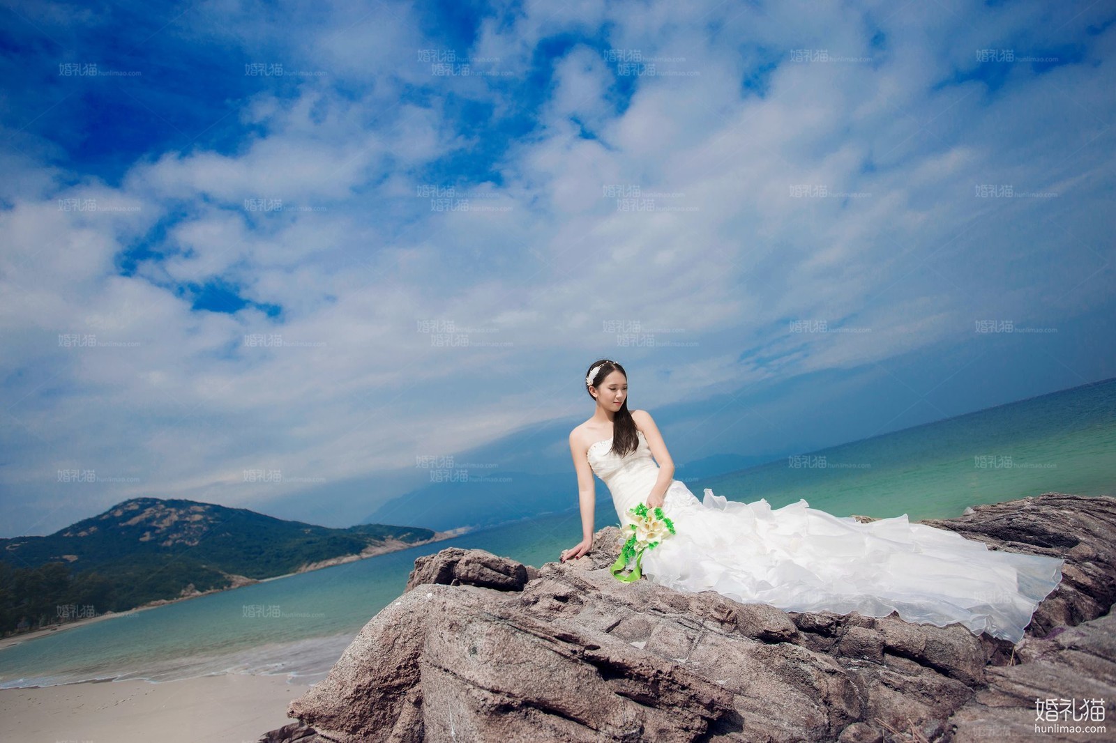 海景婚纱照,[海景, 礁石],深圳婚纱照,婚纱照图片
